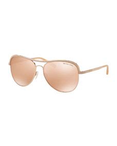 michael kors pilotenbrille rosegold|Women's Rose Gold Designer Sunglasses .